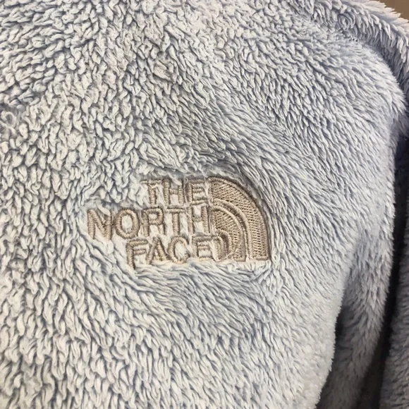 The North Face Light Blue Zip Front Jacket, Size M - Picture 2 of 7